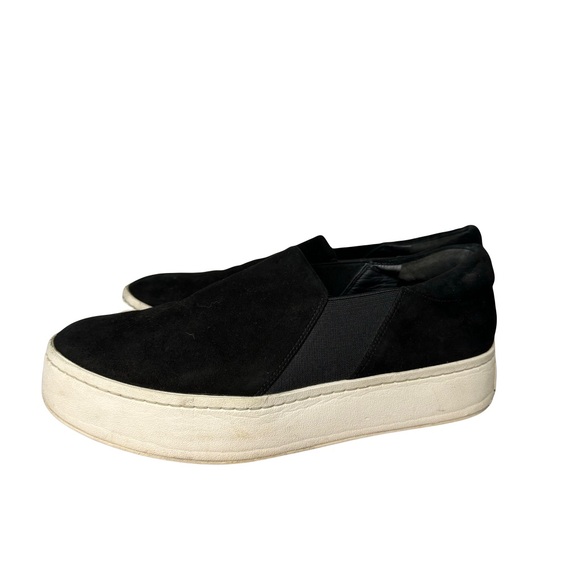 Vince “Warren” Black Suede Sneakers - 7.5 Women’s - Picture 2 of 7